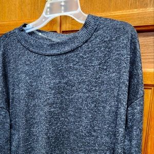 Black ladies Heather grey sweater L